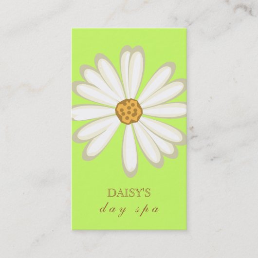 Daisy Visitekaartje Soft Green (Voorkant)
