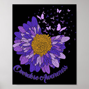 Daisy Vlinder Paarse Lint Overdosis Bewustzijn 3 Poster