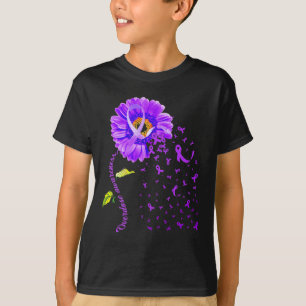 Daisy Vlinder Paarse Lint Overdosis Bewustzijn 5 T-shirt