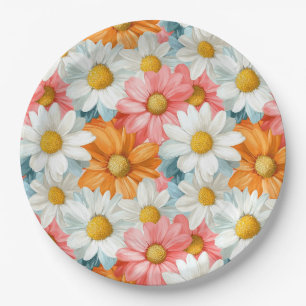 Daisy voorjaar bloemen verjaardagsfeestje borden papieren bordje