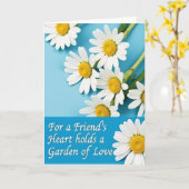 Daisy Vrienden Hart Tuin Kaart (Gele Bloem)
