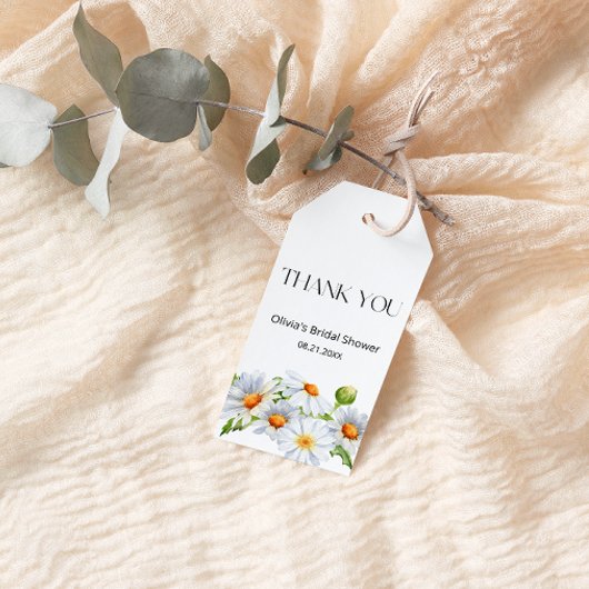 Daisy vrijgezellenfeest dank u label cadeaulabel