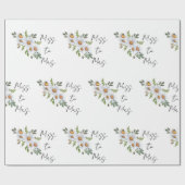 Daisy Vrijgezellenfeest Miss tegen Mrs. Cadeaupapier (Vlak)