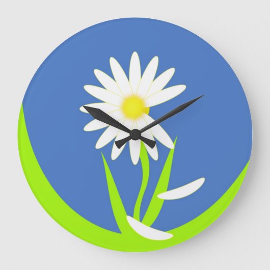 Daisy Wall Clock Grote Klok (Voorkant)