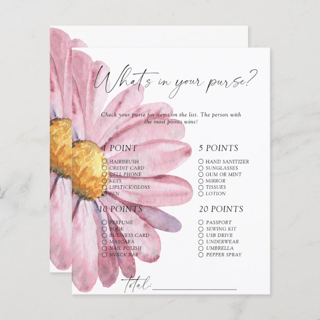 Daisy - Wat zit er in je handtas? (Voorkant / Achterkant)