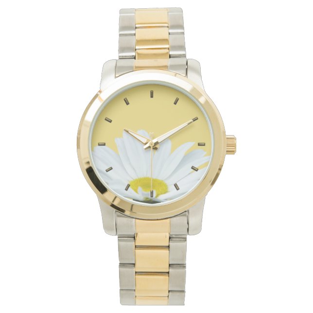 Daisy Watch Classic Wildflower Daisy Wrist Watch Horloge (Voorkant)