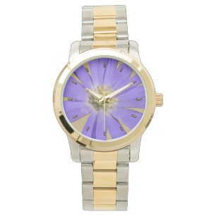 Daisy Watch Paarse Daisy Flower Wrist Watch Horloge
