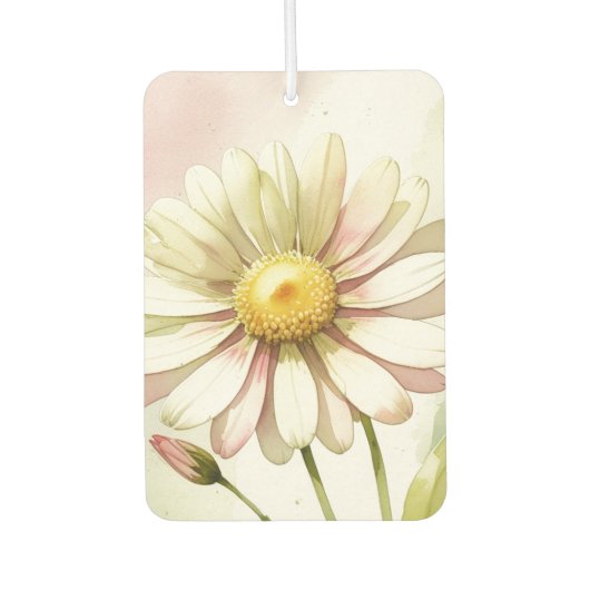 Daisy Watercolor Flower Modern Professional Luchtverfrisser (Voorkant)