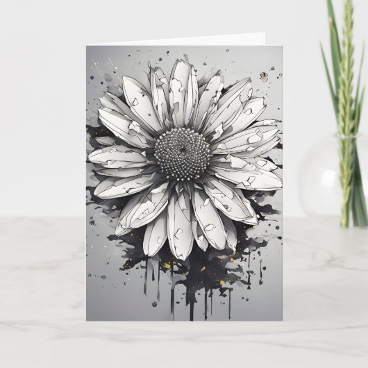 Daisy - Watercolor flowers Kaart (Voorkant)