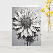 Daisy - Watercolor flowers Kaart (Gele Bloem)
