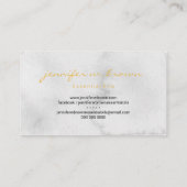 Daisy waterverf aromatherapeuhy visitekaartje (Achterkant)