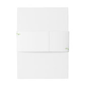 Daisy. Waterverf bloemen. Bloemen bruiloft monogra Uitnodigingen Wikkel (Achterkant Voorbeeld)