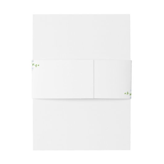 Daisy. Waterverf bloemen. Bloemen bruiloft monogra Uitnodigingen Wikkel (Achterkant Voorbeeld)