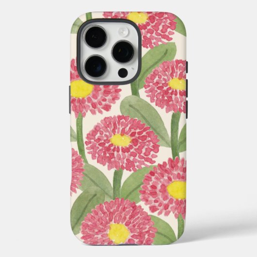Daisy waterverf Bloemenpatroon Case-Mate iPhone Case (Achterkant)