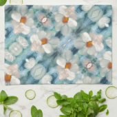 Daisy Waterverf Floral Theedoek (Gevouwen)