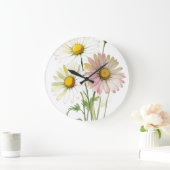 Daisy Waterverf Flower Modern Professional Grote Klok (Huis)