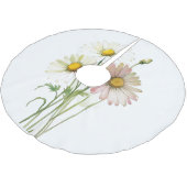 Daisy Waterverf Flower Modern Professional Kerstboom Rok (Gekanteld)