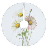 Daisy Waterverf Flower Modern Professional Kerstboom Rok (Voorkant)