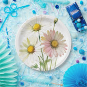 Daisy Waterverf Flower Modern Professional Papieren Bordje (Feest)
