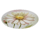 Daisy Waterverf Flower Modern Professional Snijplank (Hoek)