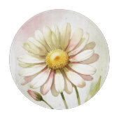 Daisy Waterverf Flower Modern Professional Snijplank (Voorkant)