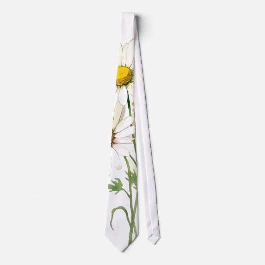 Daisy Waterverf Flower Modern Professional Stropdas (Voorkant)