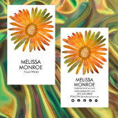 Daisy Waterverf Kleurrijke w Social Media Iconen Visitekaartje