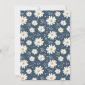 Daisy waterverf minimalistisch baby shower kaart (Achterkant)