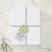 Daisy Waterverf Wedding Favor Gift Labels Cadeaulabel (Met Touw)