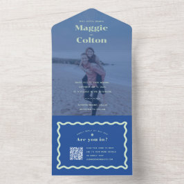 Daisy Wedding All in één uitnodiging