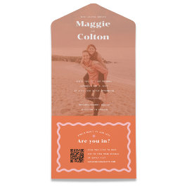 Daisy Wedding All in één uitnodiging