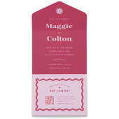 Daisy Wedding All in één uitnodiging