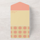 Daisy Wedding All in één uitnodiging (Buitenkant)