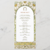 Daisy Wedding Art Nouveau door Mucha Programmakaart (Achterkant)