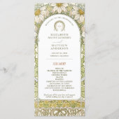 Daisy Wedding Art Nouveau door Mucha Programmakaart (Voorkant)