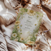 Daisy Wedding Art Nouveau Save The Date