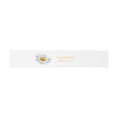 Daisy Wedding Belly Band Uitnodigingen Wikkel (Vlak)