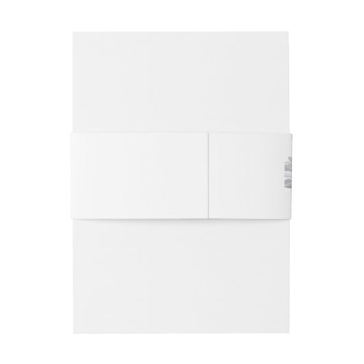 Daisy Wedding Belly Band Uitnodigingen Wikkel (Achterkant Voorbeeld)