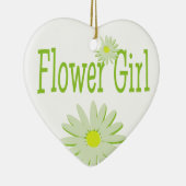 Daisy Wedding / Bloemenmeisje Keramisch Ornament (Rechts)