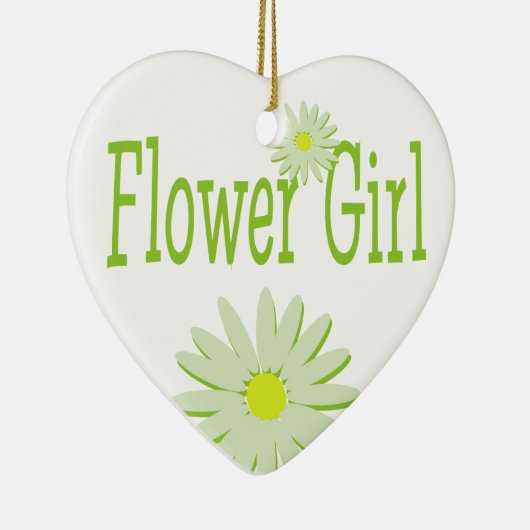 Daisy Wedding / Bloemenmeisje Keramisch Ornament (Rechts)