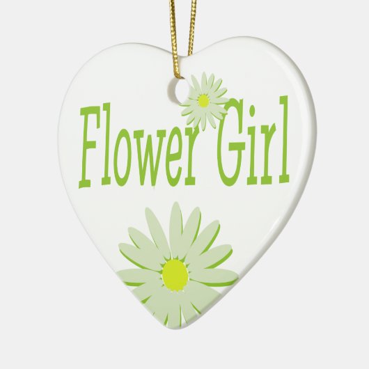 Daisy Wedding / Bloemenmeisje Keramisch Ornament (Links)