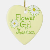 Daisy Wedding Bloemenmeisje Keramisch Ornament (Rechts)