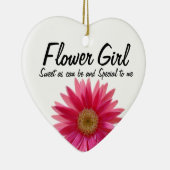 Daisy Wedding Bloemenmeisje Keramisch Ornament (Rechts)