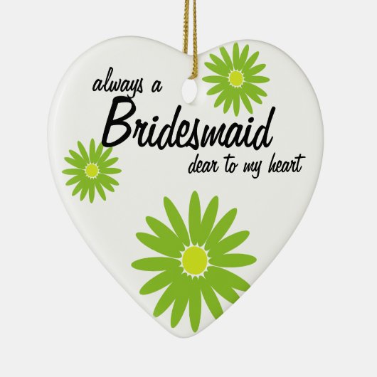 Daisy Wedding Bridesmaid Keramisch Ornament (Rechts)