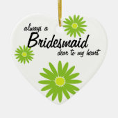 Daisy Wedding Bridesmaid Keramisch Ornament (Voorkant)