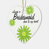 Daisy Wedding Bridesmaid Keramisch Ornament (Links)