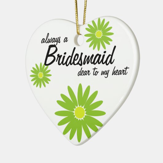 Daisy Wedding Bridesmaid Keramisch Ornament (Links)