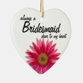 Daisy Wedding Bridesmaid Keramisch Ornament (Rechts)