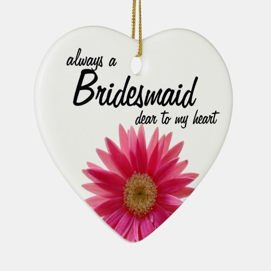 Daisy Wedding Bridesmaid Keramisch Ornament (Rechts)