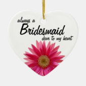 Daisy Wedding Bridesmaid Keramisch Ornament (Voorkant)